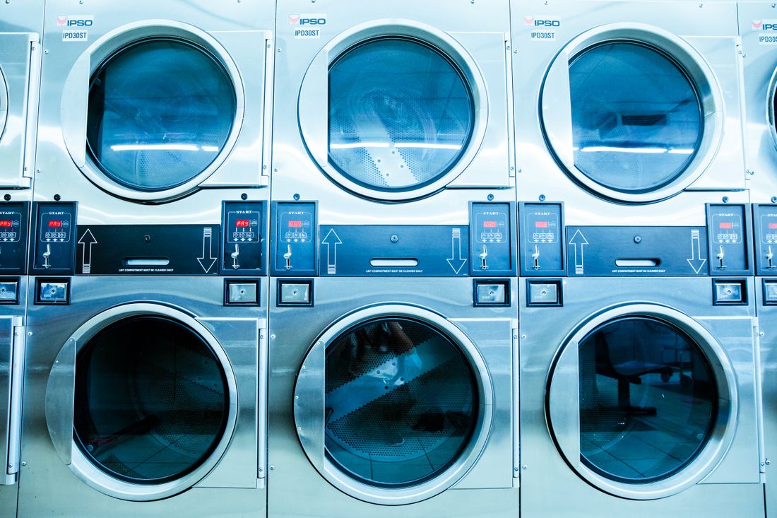 Hospital commercial laundry machines