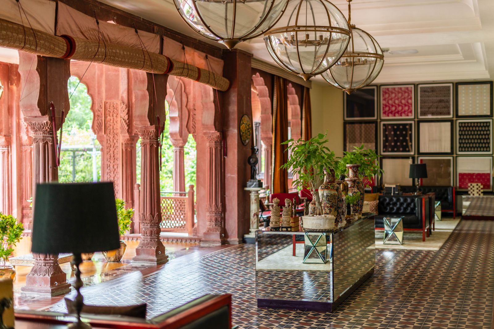 Premium hotel lobby